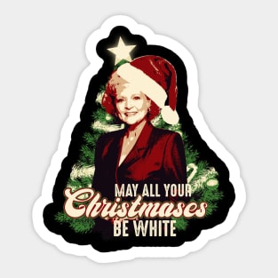 May All Your Christmases Be White Sticker